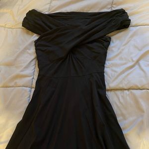 Black ASOS Off the shoulder cross dress, size 8